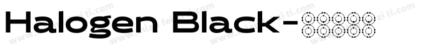 Halogen Black字体转换